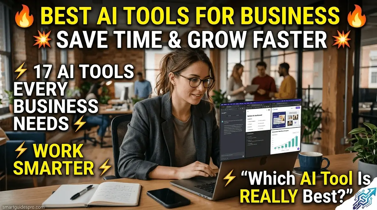 Best AI tools for small business owners and beginners for productivity, automation, workflow management, and business growth
