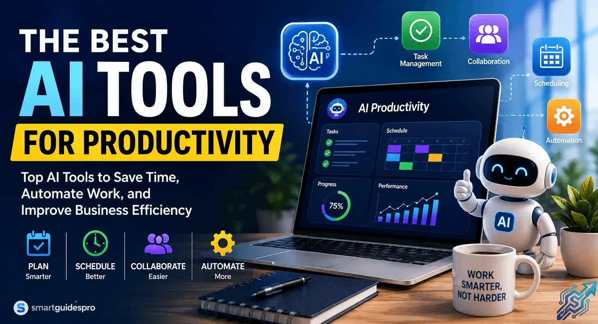 AI tools for productivity helping small businesses improve task management, scheduling, automation, and workflow efficiency.